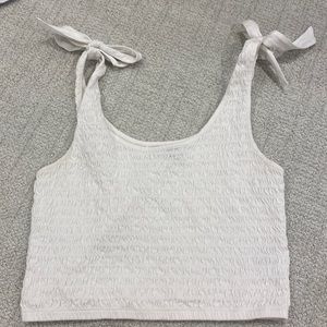 White smoke tank top, American Eagle size small